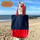 Alltagstasche in blau und rot